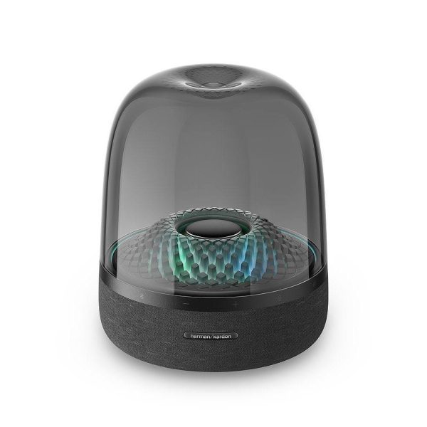 اسپیکر بلوتوثی Aura Studio 4 با طراحی شیشه ای برند Harman Kardon